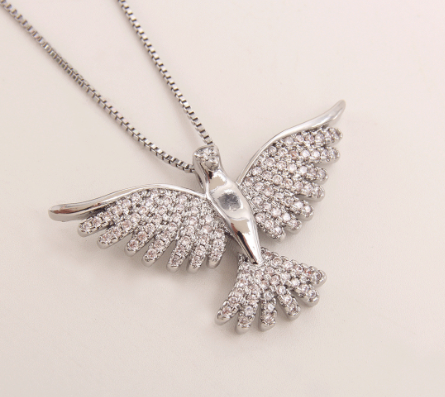 Religious Necklace Divine Spirit Medal in 18K Gold